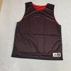 Alleson Athletic New red‎ & black reversible basketball jersey XL Unisex. SKU503